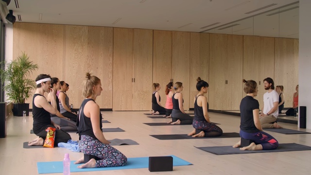 Video Reference: Physical fitness, Yoga, Yoga mat, Pilates, Sitting, Event, Stretching, Exercise, Individual sports, Training