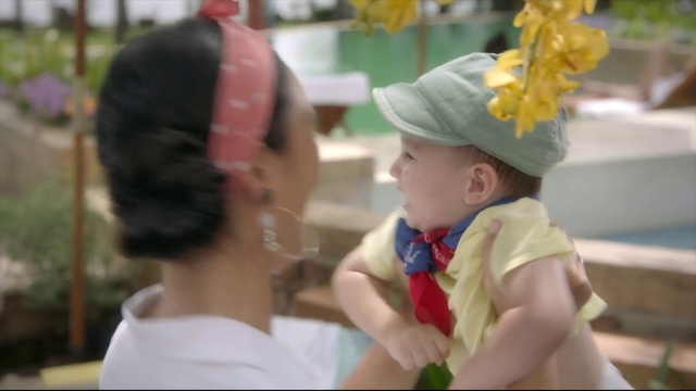 Video Reference: Child, Snapshot, Fun, Toddler, Headgear, Spring, Happy, Fashion accessory, Temple, Photography