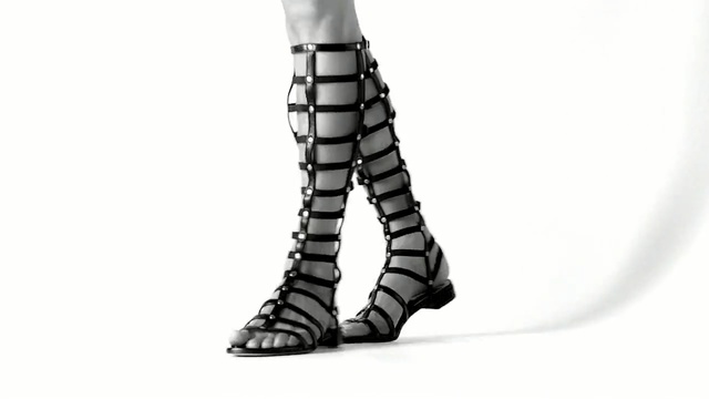 Video Reference: footwear, black and white, shoe, human leg, high heeled footwear, joint, leg, ankle, monochrome, monochrome photography, Person