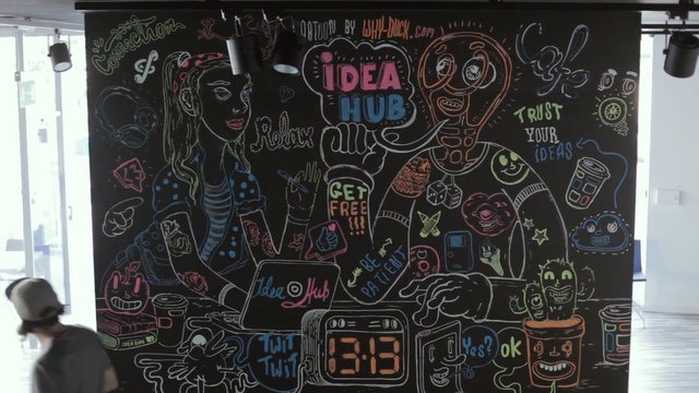 Video Reference: Art, Drawing, Blackboard, Visual arts, Font, Graphic design, Doodle, Illustration, Pattern, Person