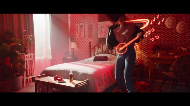 Video Reference: Red, Room, Pink, Music, Bedroom, Photography, Furniture, Guitarist, Screenshot, Interior design