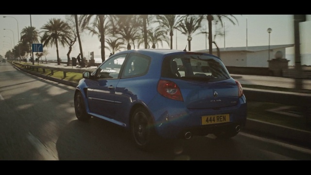 Video Reference: Land vehicle, Vehicle, Car, Automotive design, Motor vehicle, Hatchback, Hot hatch, Vehicle registration plate, Renault clio renault sport, Sky