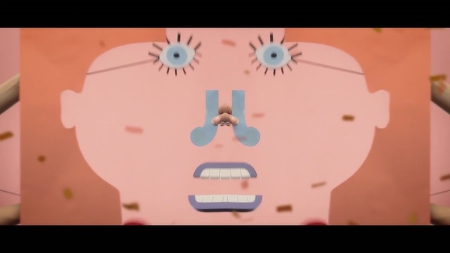 Video Reference: Face, Cartoon, Pink, Head, Nose, Illustration, Cheek, Mouth, Organ, Eye