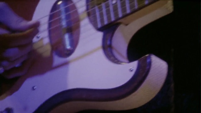 Video Reference: guitar, musical instrument, blue, bass guitar, string instrument, string instrument accessory, purple, string instrument, acoustic guitar, plucked string instruments