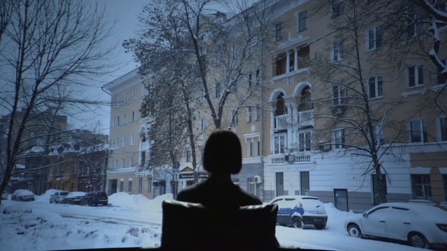 Video Reference: Snow, Winter, Freezing, Tree, Neighbourhood, Architecture, Building, Home, Plant, Photography, Person