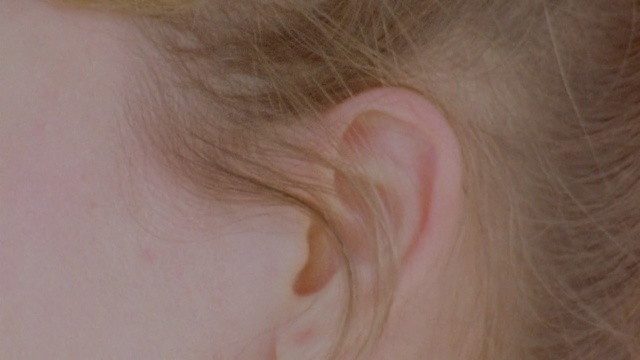 Video Reference: face, ear, skin, eyebrow, forehead, chin, cheek, nose, close up, earrings