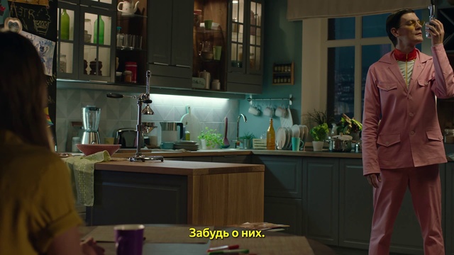 Video Reference: Room, Screenshot, Furniture, Interior design, Kitchen