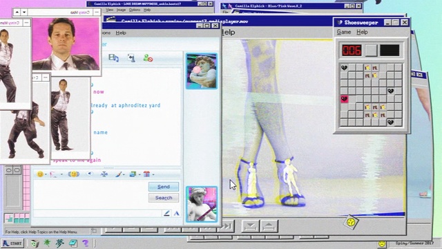 Video Reference: text, purple, software, technology, games, product, screenshot, line, 3d modeling, Person