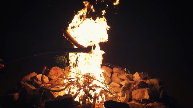 Video Reference: Fire, Heat, Bonfire, Campfire, Flame, Event, Night