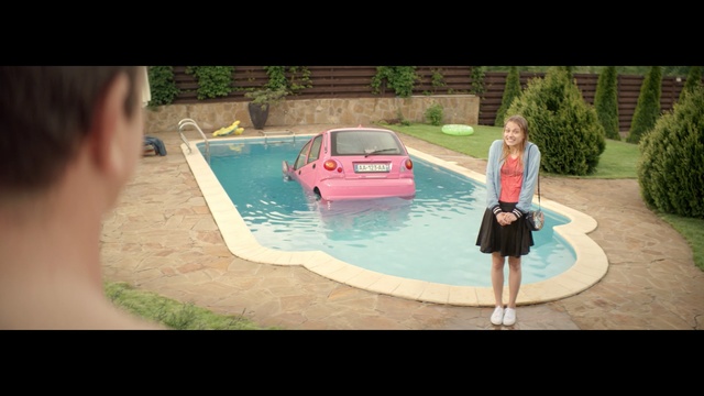 Video Reference: leisure, swimming pool, fun, water, backyard, vacation, summer, recreation, pool, water feature, Person