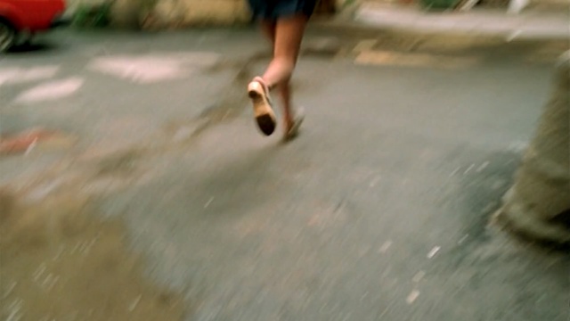 Video Reference: Leg, Footwear, Fun, Asphalt, Human leg, Foot, Photography, Shoe, Play, Vacation