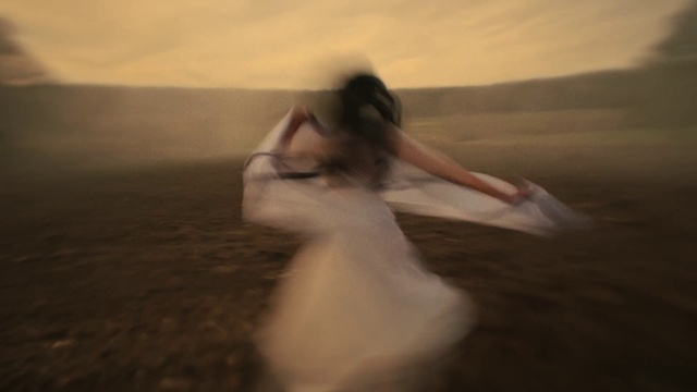 Video Reference: Hand, Sky, Cloud, Dress, Flash photography, People in nature, Happy, Wedding dress, Gesture, Gown