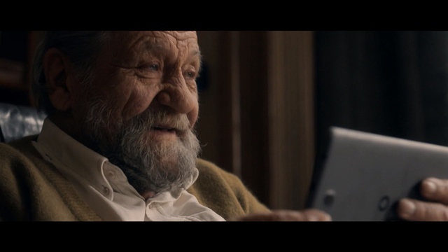 Video Reference: human behavior, facial hair, screenshot, human, senior citizen, beard, Person