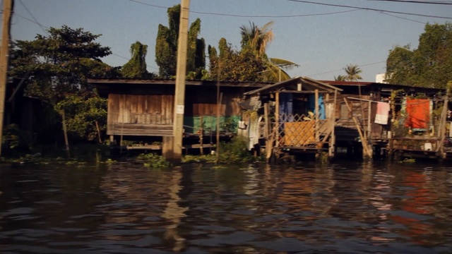 Video Reference: Water, Reflection, Bayou, Waterway, River, Shack, House, Home, Tree, Boathouse