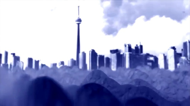 Video Reference: blue, metropolis, skyline, landmark, daytime, skyscraper, sky, city, metropolitan area, atmosphere
