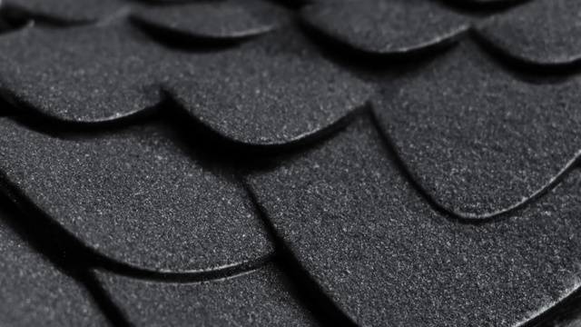 Video Reference: Black, Roof, Font, Close-up, Tile, Black-and-white, Metal, Photography, Flooring, Floor