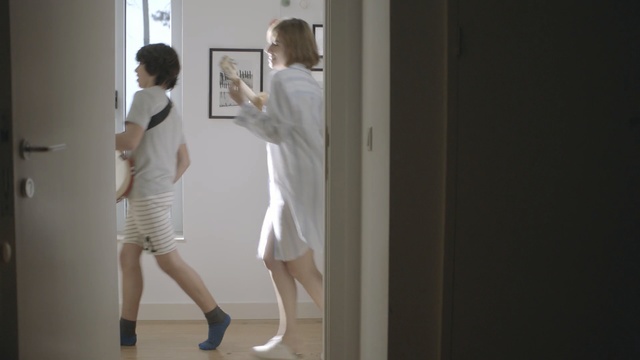 Video Reference: White, Shoulder, Standing, Room, Joint, Leg, Dress, Window, Door, Knee