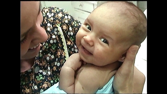 Video Reference: Face, Child, Cheek, Nose, Facial expression, Skin, Head, Forehead, Baby, Eyebrow