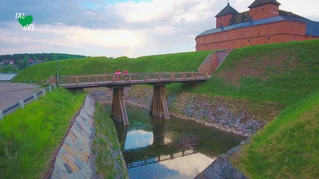 Video Reference: Waterway, Bridge, Natural landscape, Reservoir, Water resources, Water, Canal, River, Grass, Nonbuilding structure