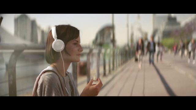 Video Reference: snapshot, girl, fun, recreation, audio equipment, screenshot, Person