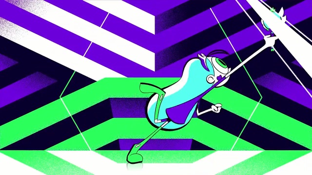 Video Reference: blue, green, purple, cartoon, text, graphic design, technology, line, design, art