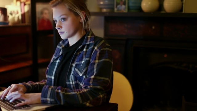 Video Reference: Plaid, Blond, Sitting, Design, Photography, Fun, Tartan, Long hair, Uniform, Child, Person