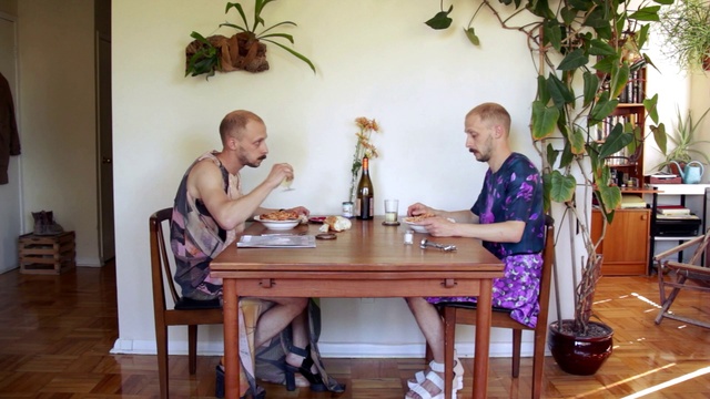 Video Reference: Table, Furniture, Room, Interior design, Sitting, Houseplant