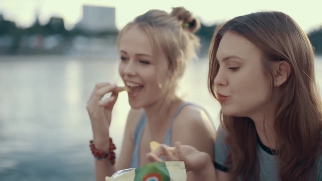 Video Reference: Blond, Fun, Friendship, Child, Lip, Summer, Eating, Vacation, Happy, Drinking, Person