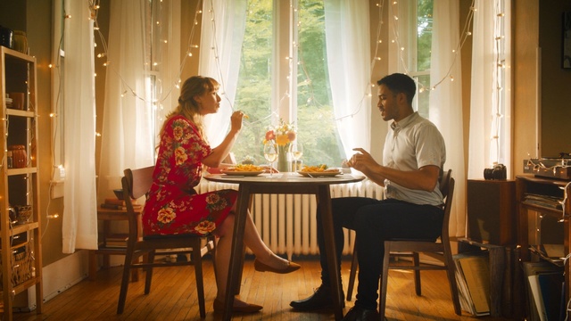 Video Reference: room, furniture, restaurant, table, interior design, ceremony, home, dining room, house, window