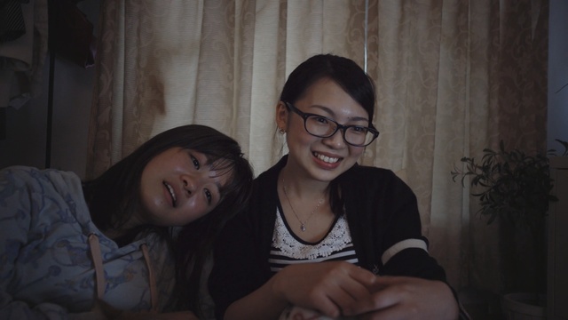 Video Reference: glasses, vision care, girl, smile, emotion, snapshot, fun, black hair, organ, friendship, Person