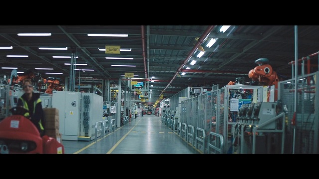 Video Reference: Building, Aisle, Metropolitan area, Factory, Machine, City