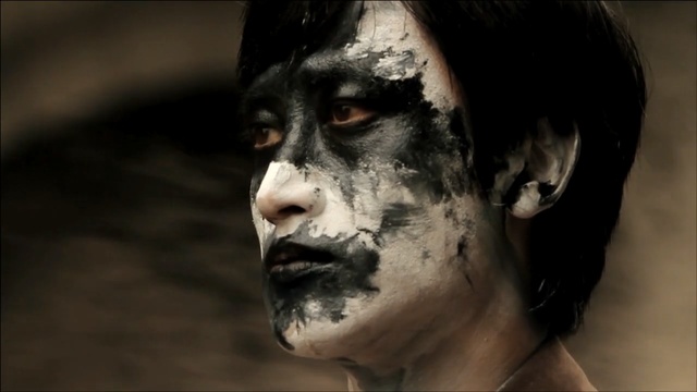 Video Reference: Face, Head, Zombie, Skin, Nose, Human, Eye, Close-up, Fictional character, Mouth