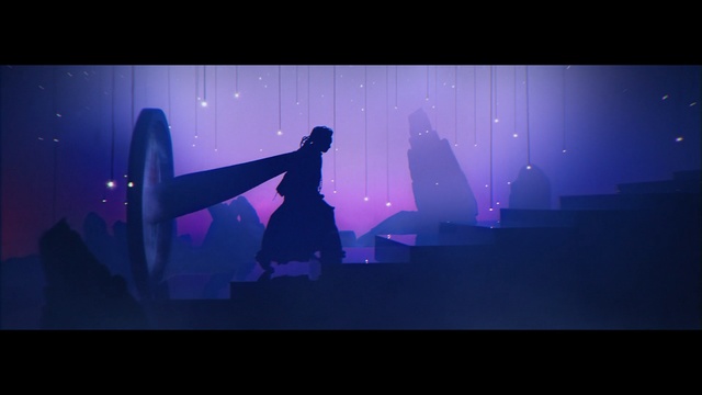 Video Reference: purple, darkness, light, violet, atmosphere, screenshot, scene, night, event, midnight, Person