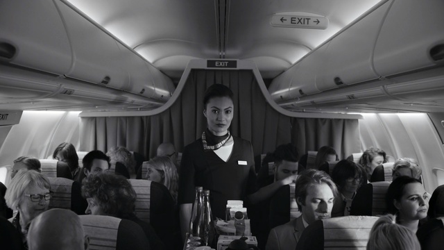 Video Reference: plane seat, seat, man, support, Person