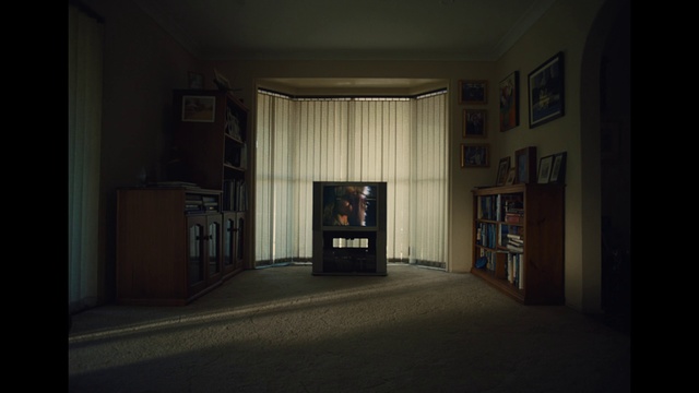 Video Reference: Room, House, Building, Darkness, Window, Interior design, Door, Wood, Floor, Night