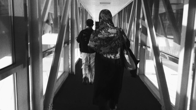 Video Reference: White, Black, Photograph, Black-and-white, Monochrome, Transport, Monochrome photography, Snapshot, Standing, Passenger