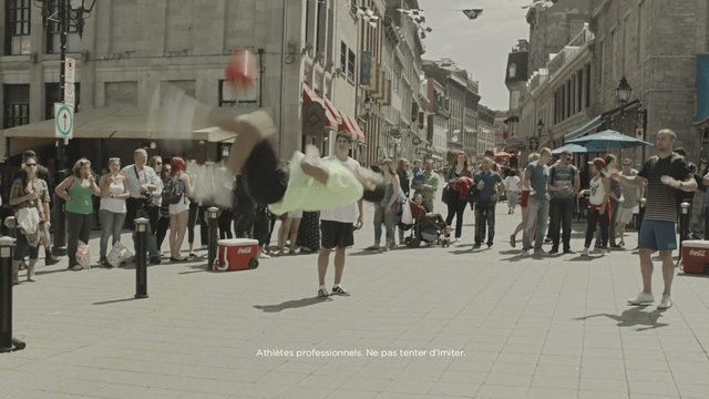 Video Reference: pedestrian, town, street, public space, city, urban area, crowd, neighbourhood, road, downtown, Person
