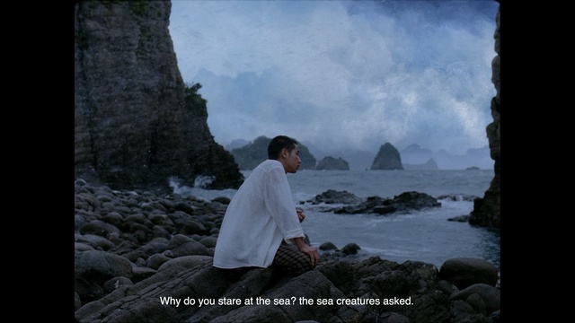 Video Reference: Photograph, Adaptation, Photography, Rock, Sky, Sea, Ocean, Sitting, Stock photography, Travel
