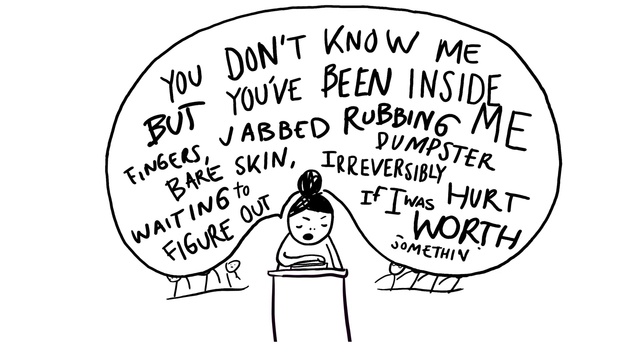 Video Reference: Text, Font, Cartoon, Line art, Illustration, Happy, Black-and-white, Photo caption, Art