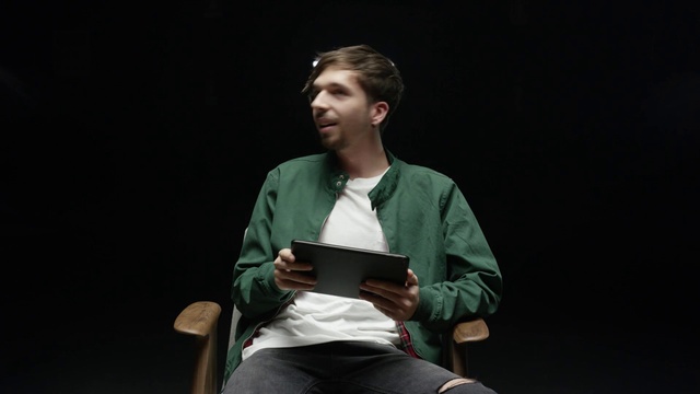 Video Reference: Sitting, Reading, Acting, Performance, Person