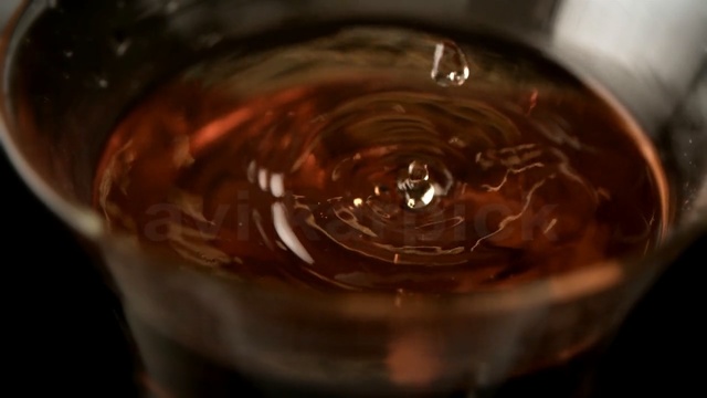 Video Reference: drink, liqueur, glass, black russian, caramel color, wine glass, stemware, tableware, chocolate, alcohol, Person