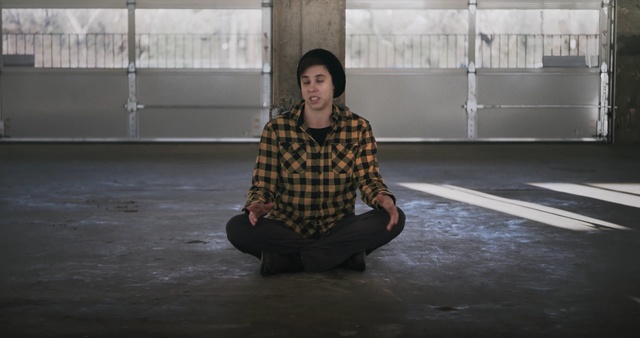 Video Reference: photograph, sitting, light, girl, floor, design, darkness, flooring, fun, Person