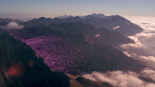 Video Reference: Mountainous landforms, Mountain, Sky, Highland, Ridge, Mountain range, Cloud, Atmospheric phenomenon, Hill station, Geological phenomenon