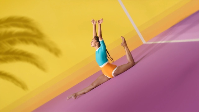 Video Reference: yellow, fun, physical fitness, performance, computer wallpaper