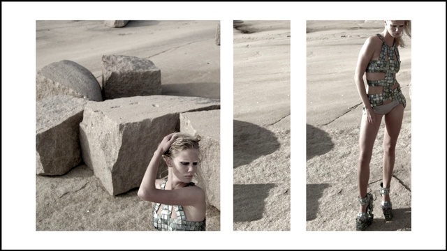 Video Reference: Photograph, Black-and-white, Leg, Footwear, Fashion, Photography, Photo shoot, Summer, Bikini, Dress, Person