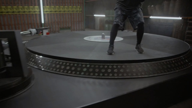 Video Reference: table, furniture, product, flooring, floor, material, desk, recreation, Person