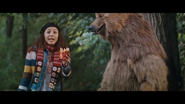 Video Reference: Grizzly bear, Human, Chewbacca, Adaptation, Fur, Wildlife, Brown bear, Movie, Organism, Fun