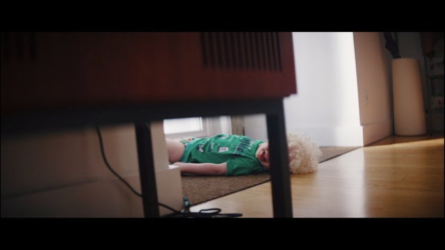 Video Reference: Room, Property, Furniture, Interior design, House, Couch, Living room, Table, Leg, Technology