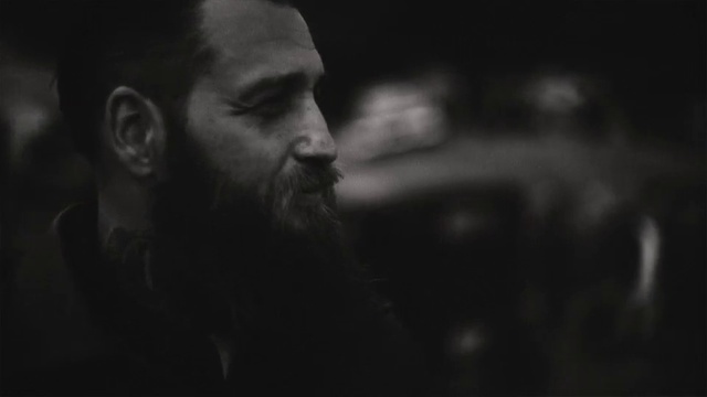Video Reference: Black, White, Face, Facial hair, Beard, Photograph, Black-and-white, Monochrome photography, Monochrome, Darkness, Person