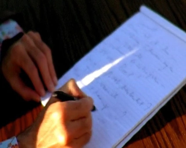Video Reference: Writing instrument accessory, Finger, Writing, Text, Hand, Font, Paper, Nail